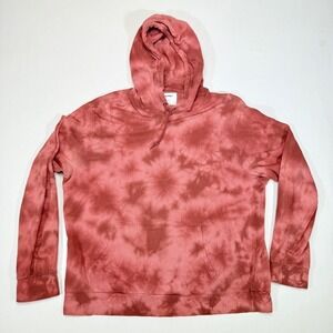 Old Navy Pink Tie Dye Hoodie Pullover Sweatshirt XL Casual Comfort